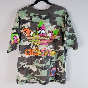 adidas Originals by Jeremy Scott Camo Embroidered Tee T-Shirt Camouflage Medium